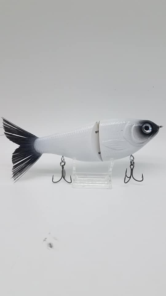 Custom Painted  7" Glide Bait Slow Sinking Swimbait Bass Fishing Walley - Image 1