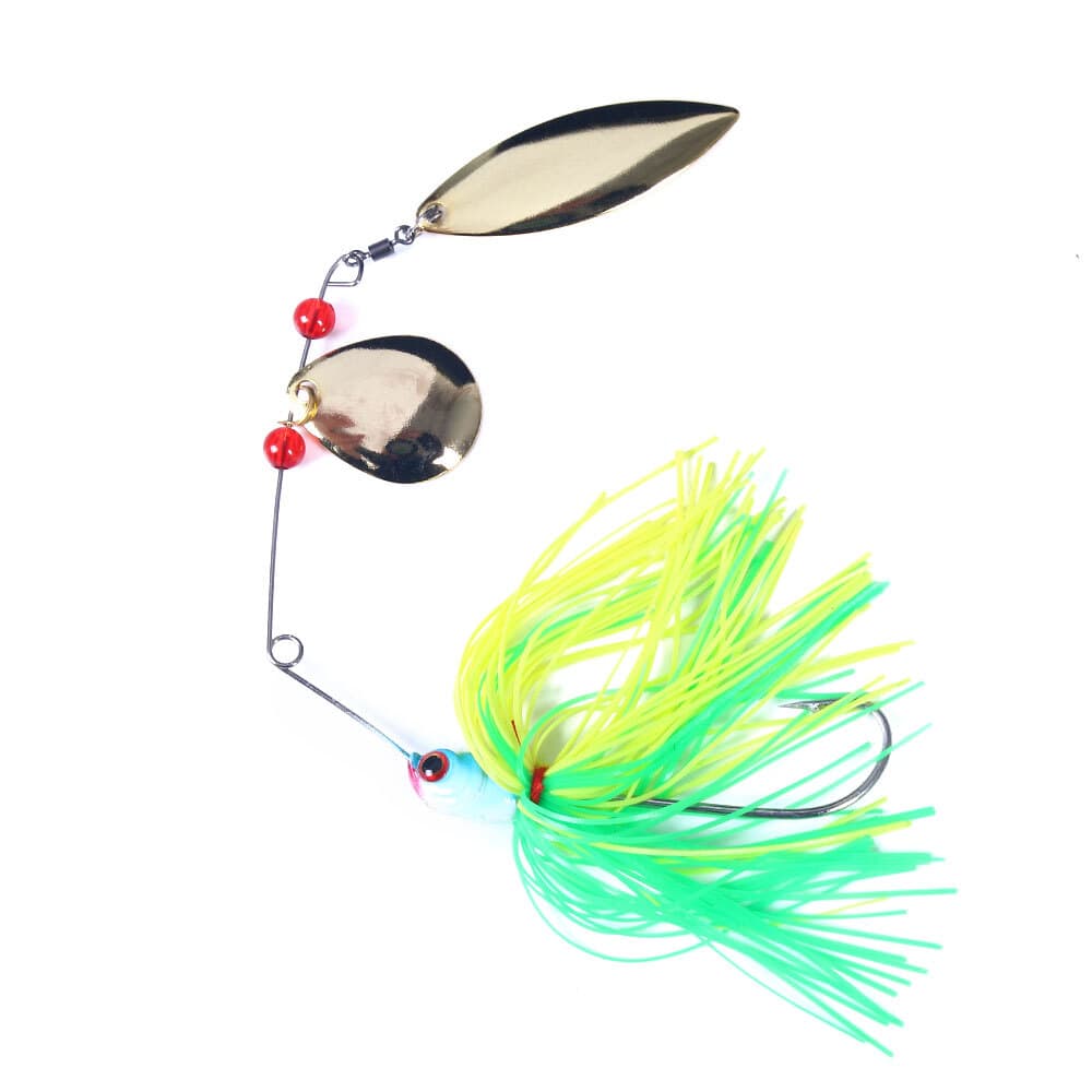 4PCS Spinnerbait Fishing Lure Buzzbait 19g Blade Bait Spoon Rubber Skirt Bass - Image 10