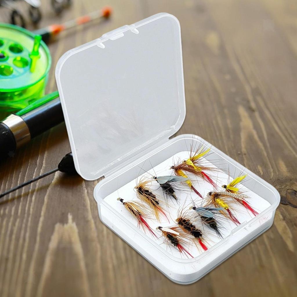 10Pcs Fly Fishing Wet Fly Assorted with Storage Box Fishing Accessories - Image 4