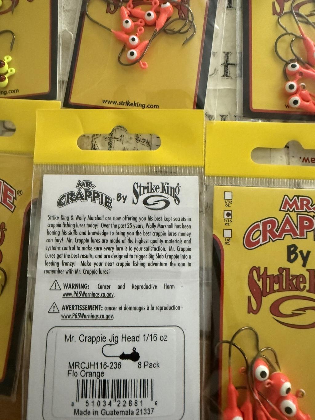 8X Strike King Mr. Crappie Jig Heads 8pk Crappie & Panfish Round Lead Head Jigs - Image 7