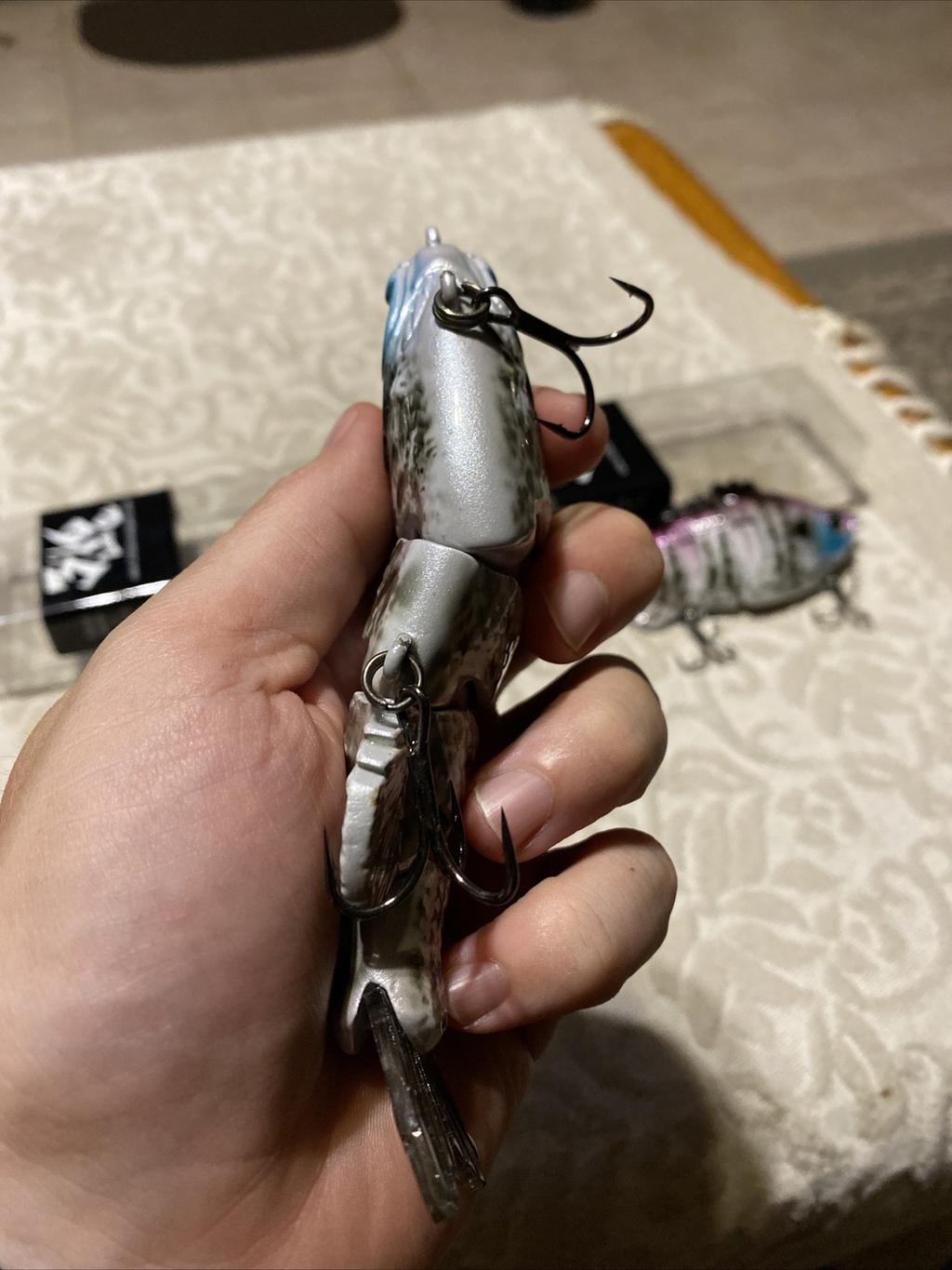 3:16 Lure Co. Swimbait 5 FS Gill Lot Of 2-(1) SS/(1)F BaitWorks Custom Color - Image 4