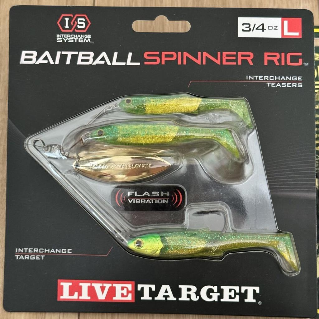 Discontinued Live Target Bait Ball Spinner Rig Alabama Rig Used - Image 1