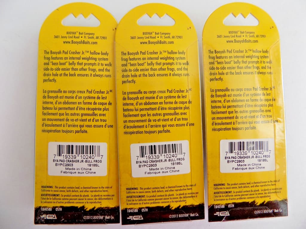 BOOYAH PAD CRASHER JR. - BULL FROG - 3 LURES - 635i - Image 5