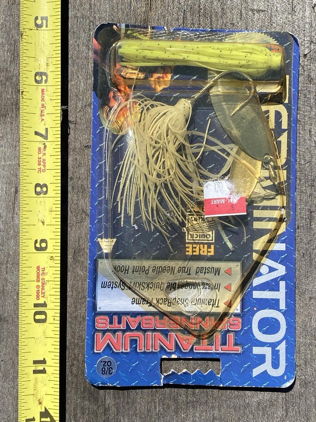 TUFF FIND CLASSIC!TERMINATOR TITANIUM SPINNERBAIT FISHING LURES Discontinued NOS - Image 2