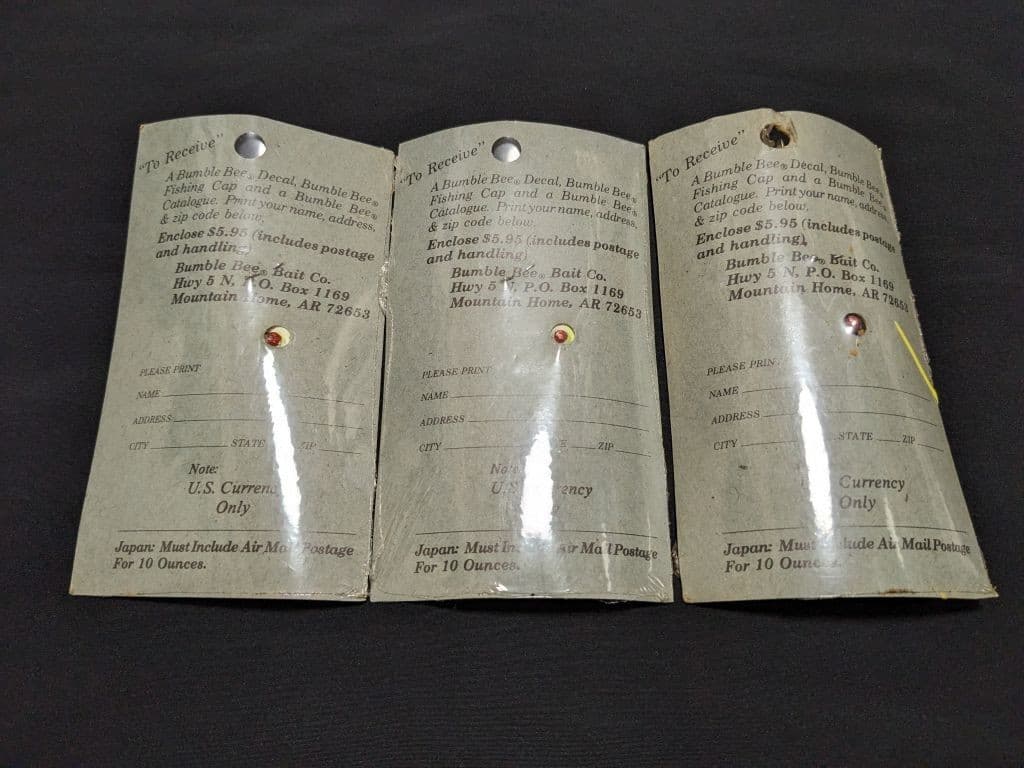 Bumble Bee spinnerbait 1/4oz set of 3 Near Mint1 Bumble Bee Bait Co. American - Image 5