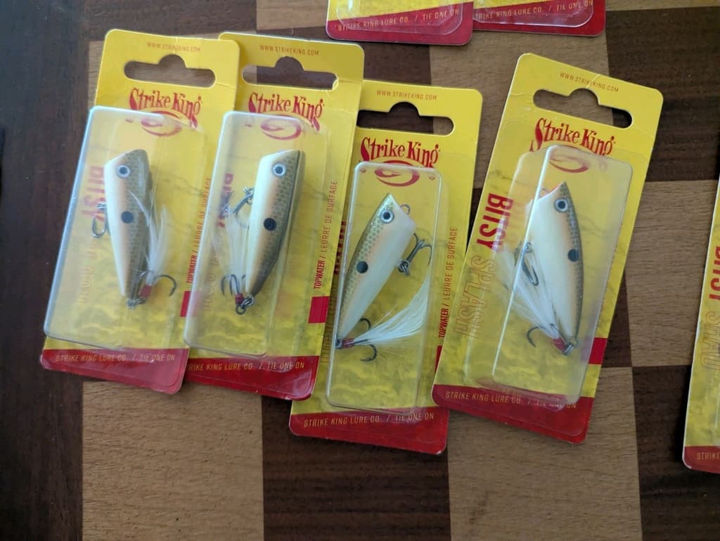 Lot 36x Strike King BITSY Jerkbaits Topwater Minnow DAWG Splash NEW - Image 14