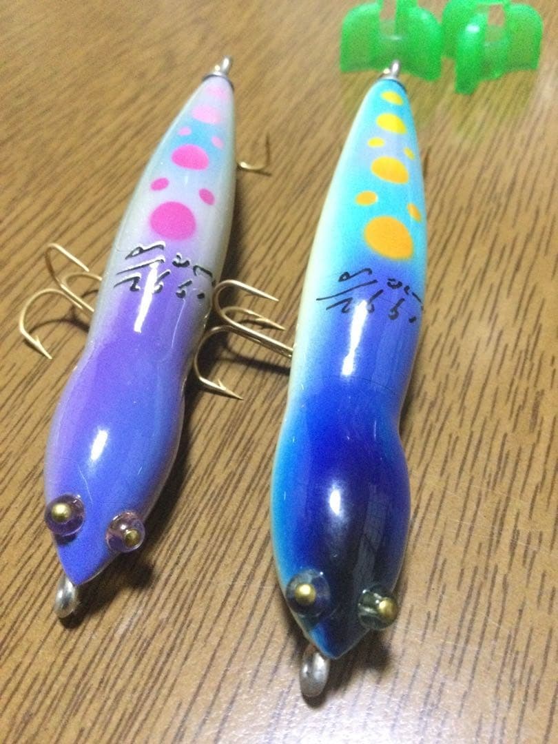 Hatley's Topwater Lures Set of 2 Madagascar Lizards, Unused, Rare - Image 7