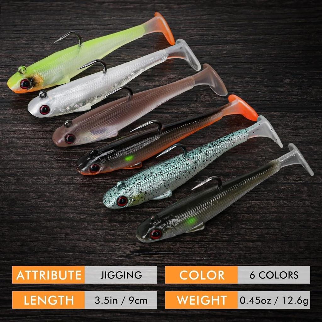Ultra-Realistic 3.5'' Soft Swimbaits - Ideal for Crappie, Walleye & Pike Fishing - Image 8