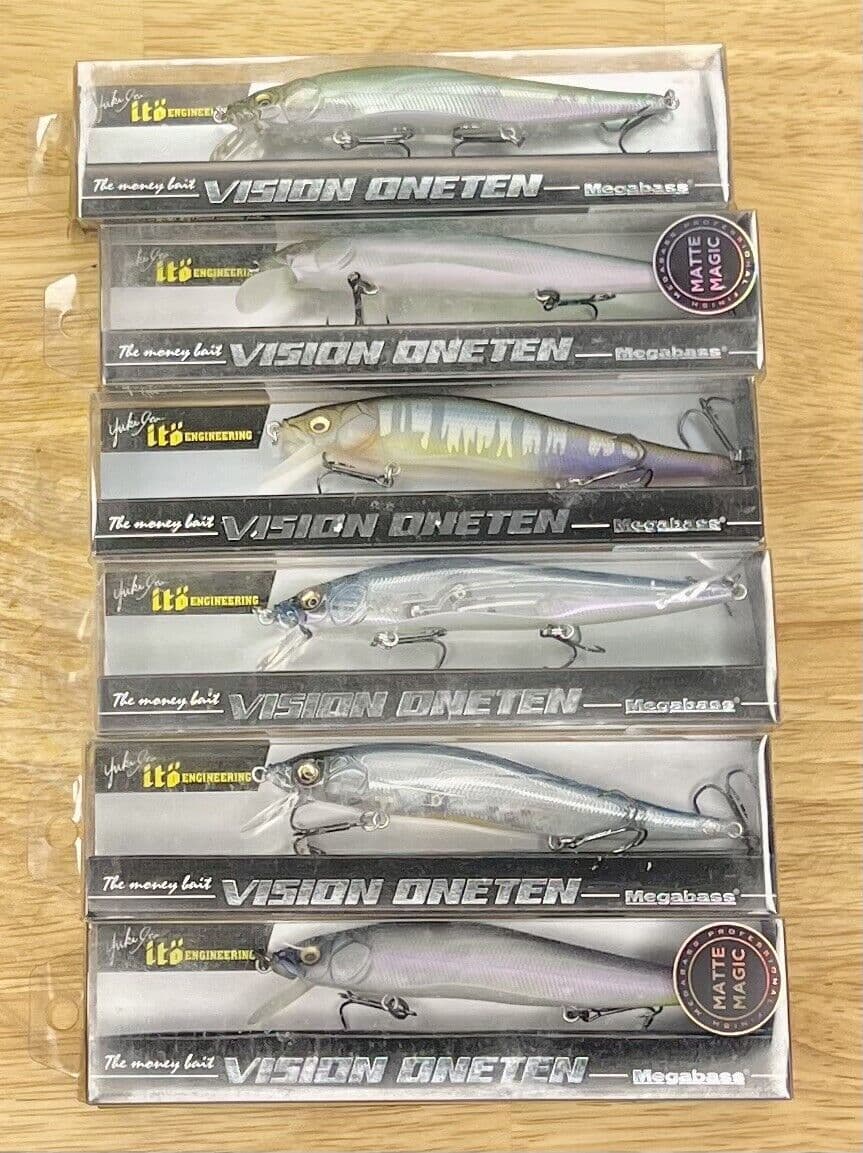 Megabass (Lot Of 6) Ito Vision OneTen & (Matte Series) Suspending Jerkbaits, NWT - Image 12