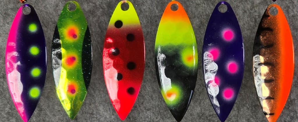 (Ct of 24) Kingfisher Tackle Willow Leaf #4 Spinner Designer Blade Tackle Craft! - Image 5