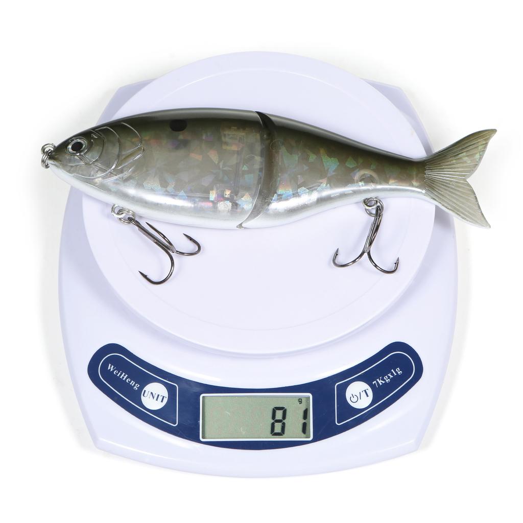 Taruor 7In Glider Fishing Lures Glide Bait Jointed Swimbait W/ Treble Hooks V2D2 - Image 4