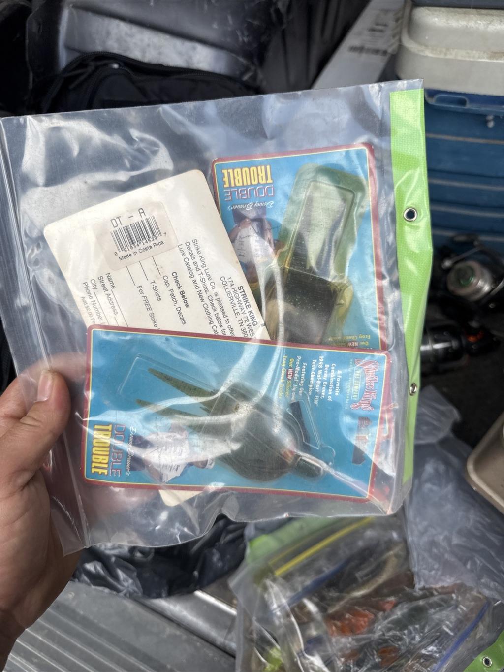 Vintage Strike King Denny Brauer's Double Trouble Pro Model Jig w Chunk 3x - Image 1