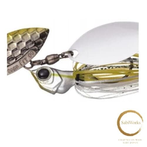 New Evergreen Spinnerbait D Zone Fly Tandem Willow Leaf 1/4oz Chart Shad #27 - Image 1