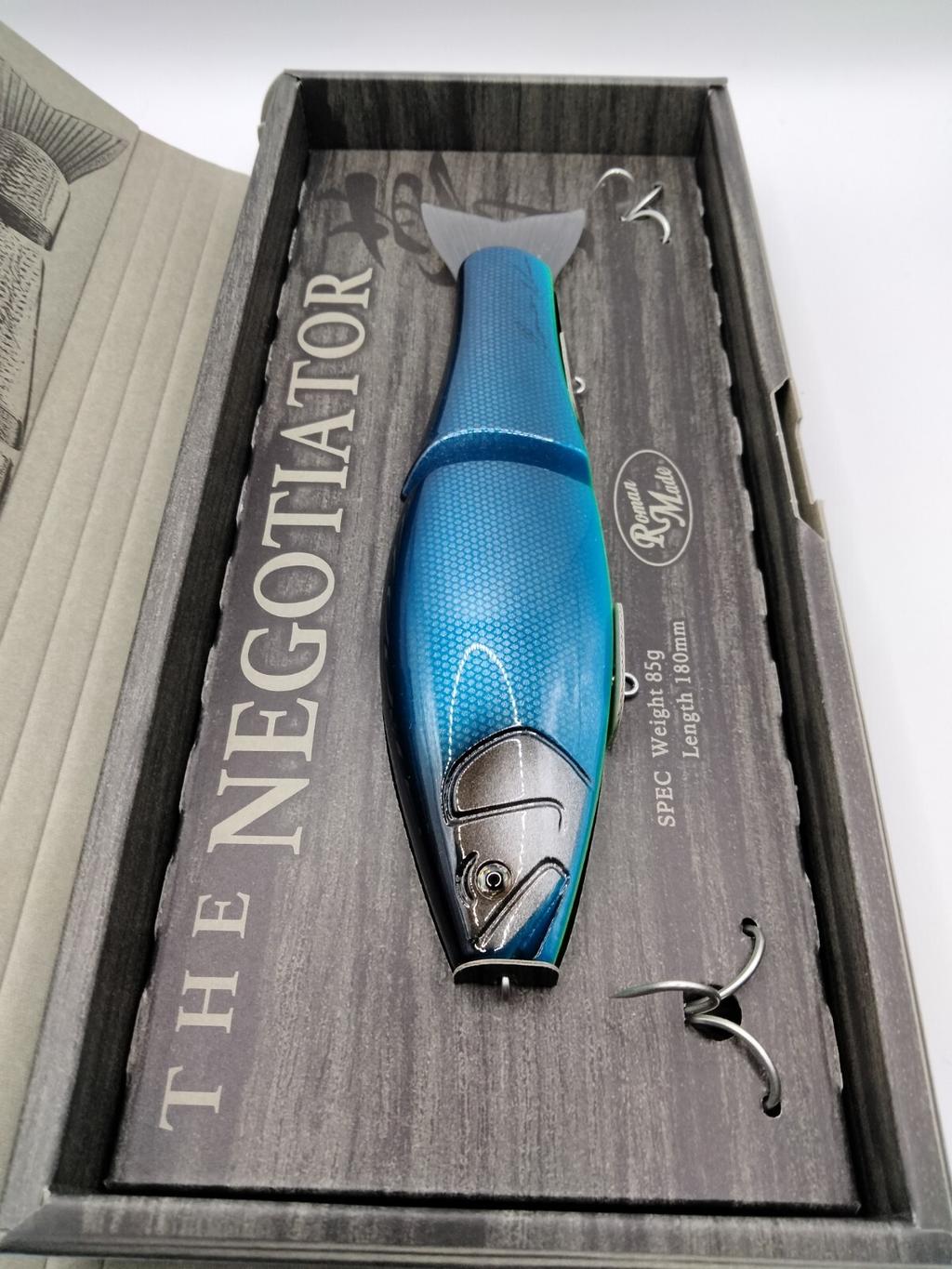 LIMITED Roman Made Negotiator from Japan Glide wood swimbait rare lure NIP HTF 9 - Image 1