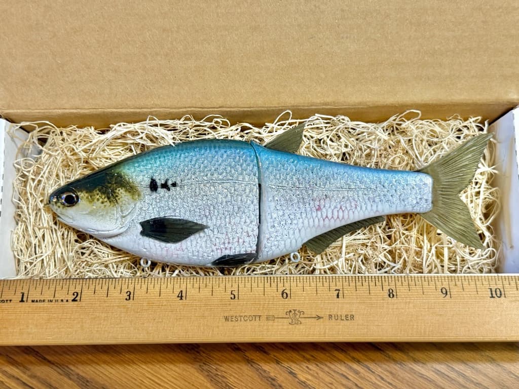 Authentic Hinkle Shad Swimbait / Glide Bait—Custom Painted (Brand New, Only 1) - Image 2