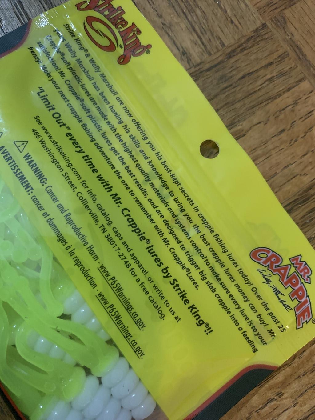 Mr. Crappie Strike King 2” Joker Refrigerator White Glow-BRAND NEW-SHIPS N 24HRS - Image 5