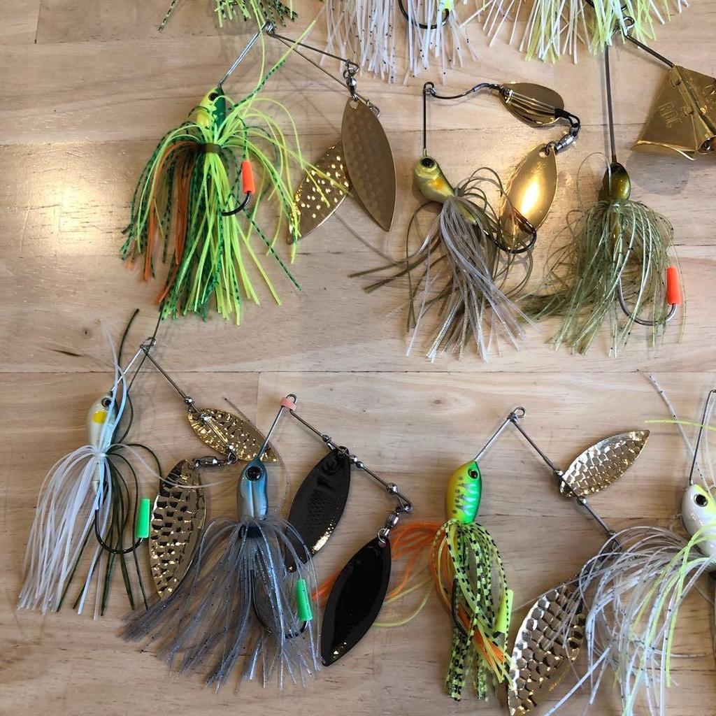 Evergreen DEPS D-Zone Spinnerbait Set 13 Pieces Used Fishing Lures - Image 3