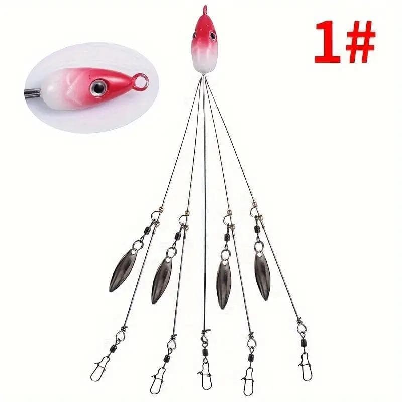 Alabama Rig Bamast Spinnerbait Mini Lure Shad Tail Fish Fishing Bait Used - Image 1