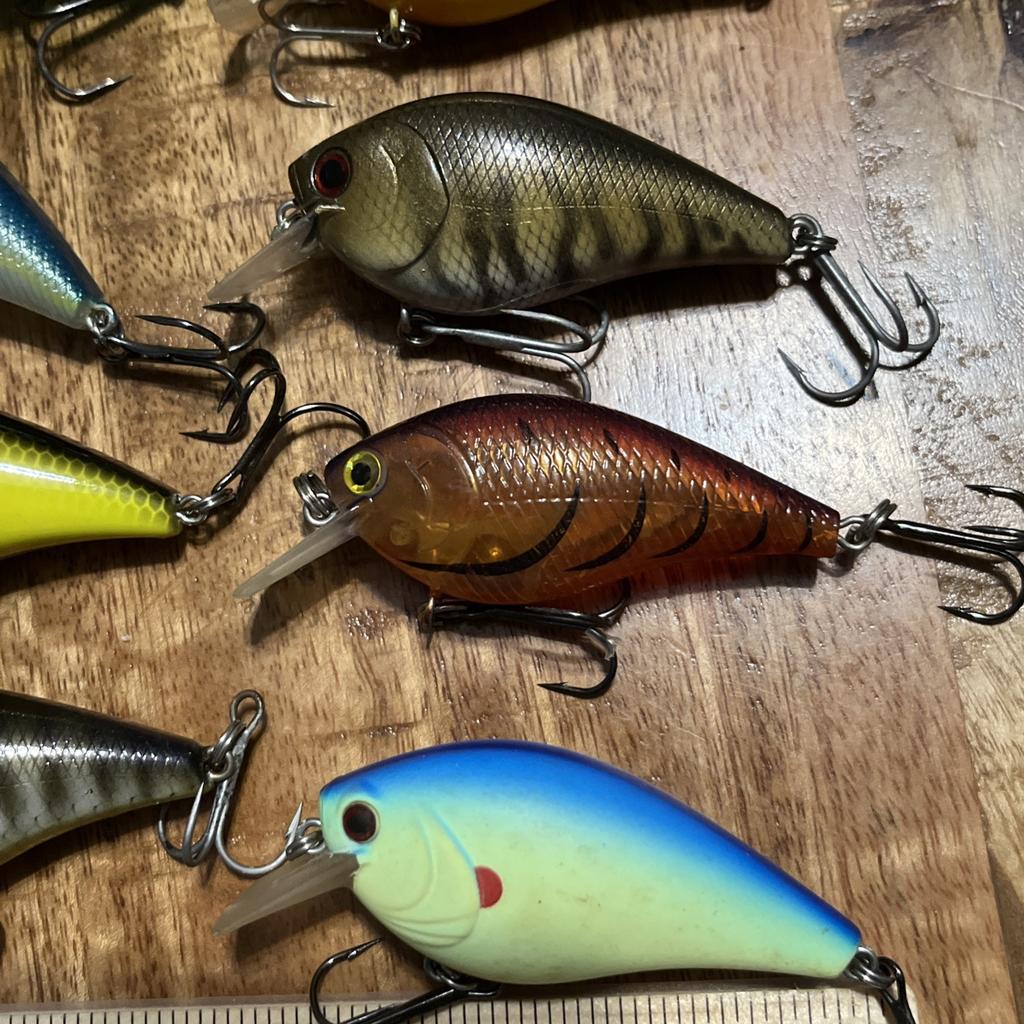 Lot Of 18 Squarebill Crankbaits Xcite Strike King Ark Unbranded No Combined Ship - Image 8