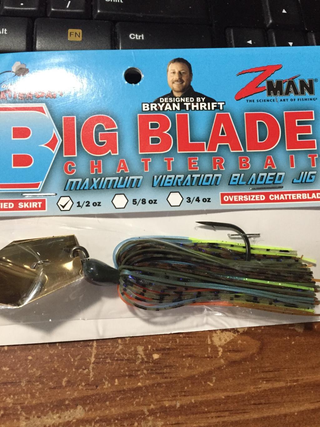 LOT OF 2 Z MAN BIG BLADE CHATTERBAIT 1/2OZ BLADED JIGS NIPS (2COLORS) - Image 3
