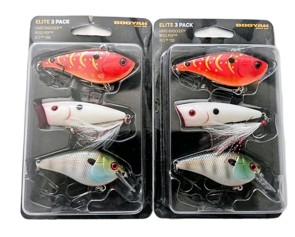 (Set of 2) Booyah Elite 3 Pack Hardbait Fishing Lure Kits 6 Lures In Set New  - Image 3