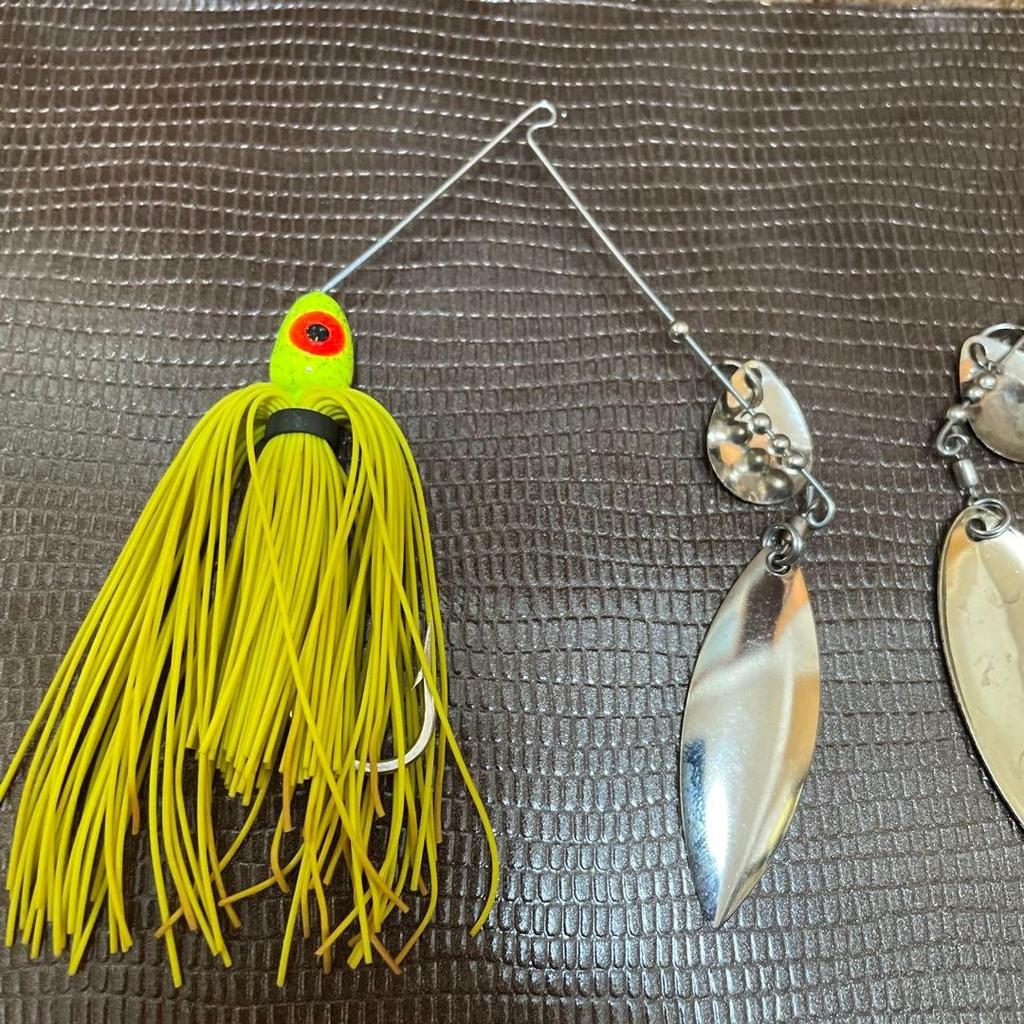 Bomber Spinnerbait Bushworker Old Lure with Replaced Blade, Used - Image 2