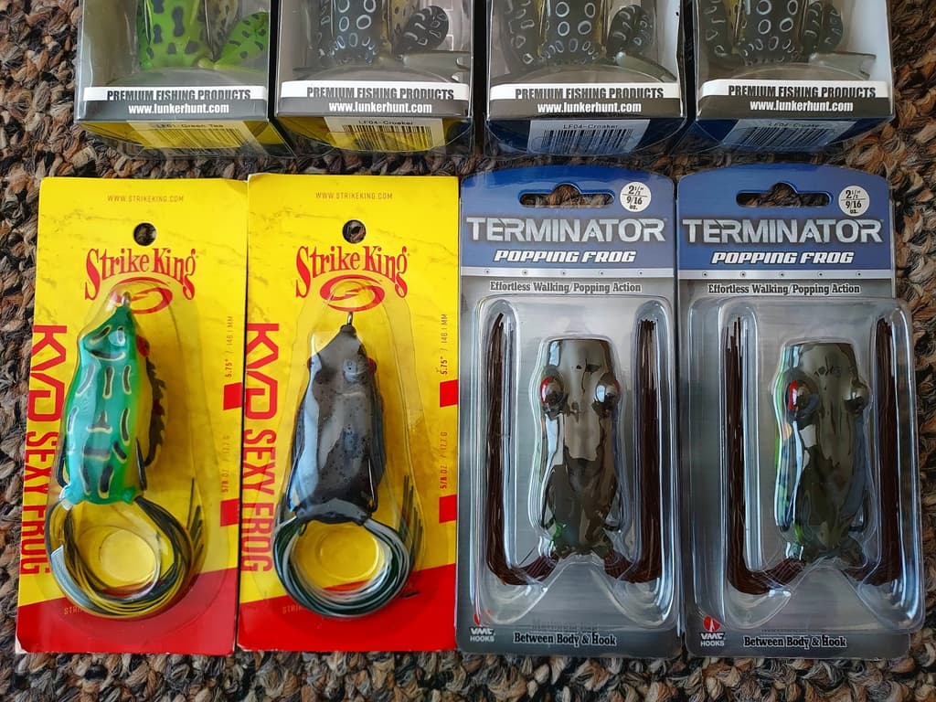 LUNKERHUNT LUNKER FROG STRIKE KING KVD SEXY FROG TERMINATOR FISHING LURES LOT - Image 3