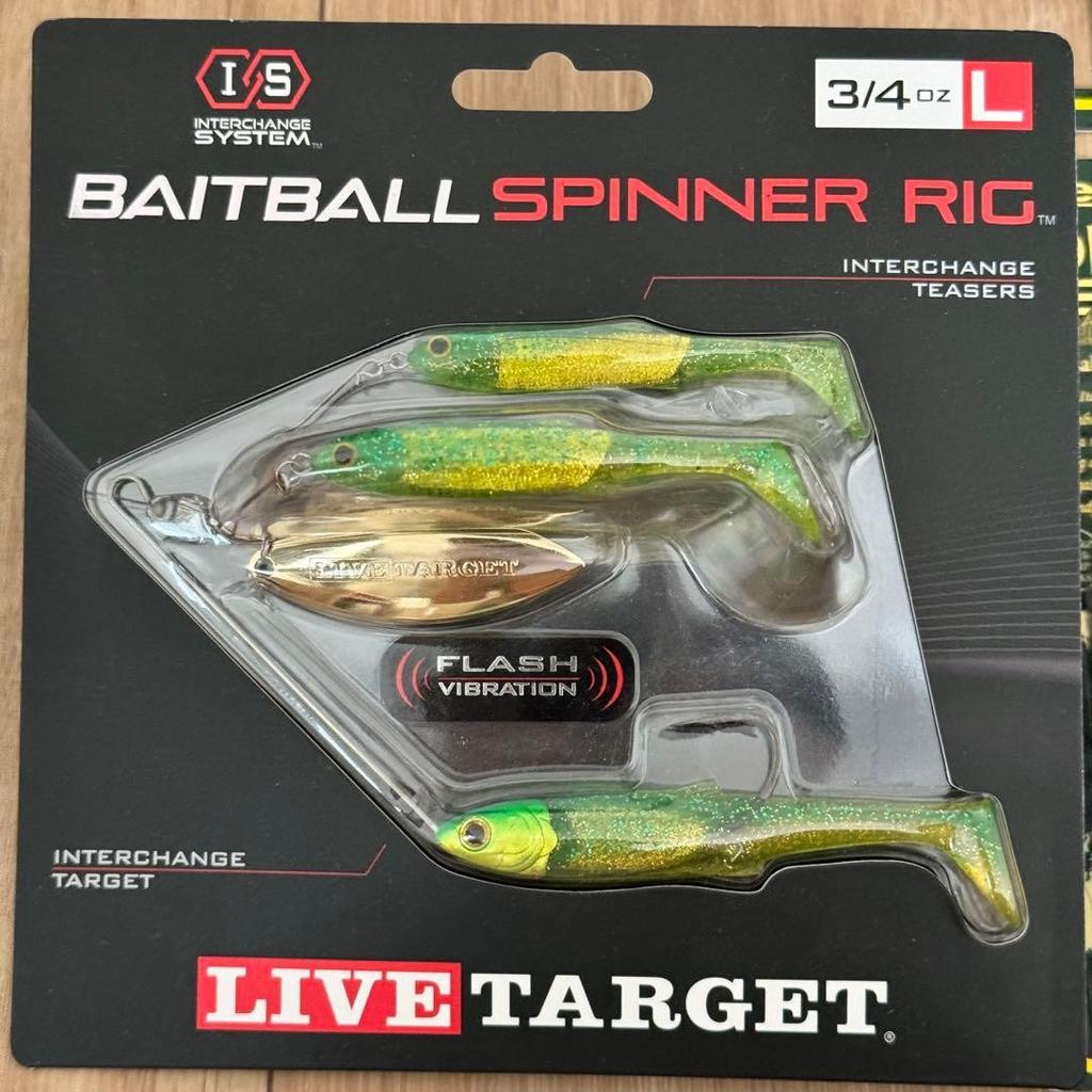 Live Target Baitball Spinner Rig Alabama Rig Used - Image 1