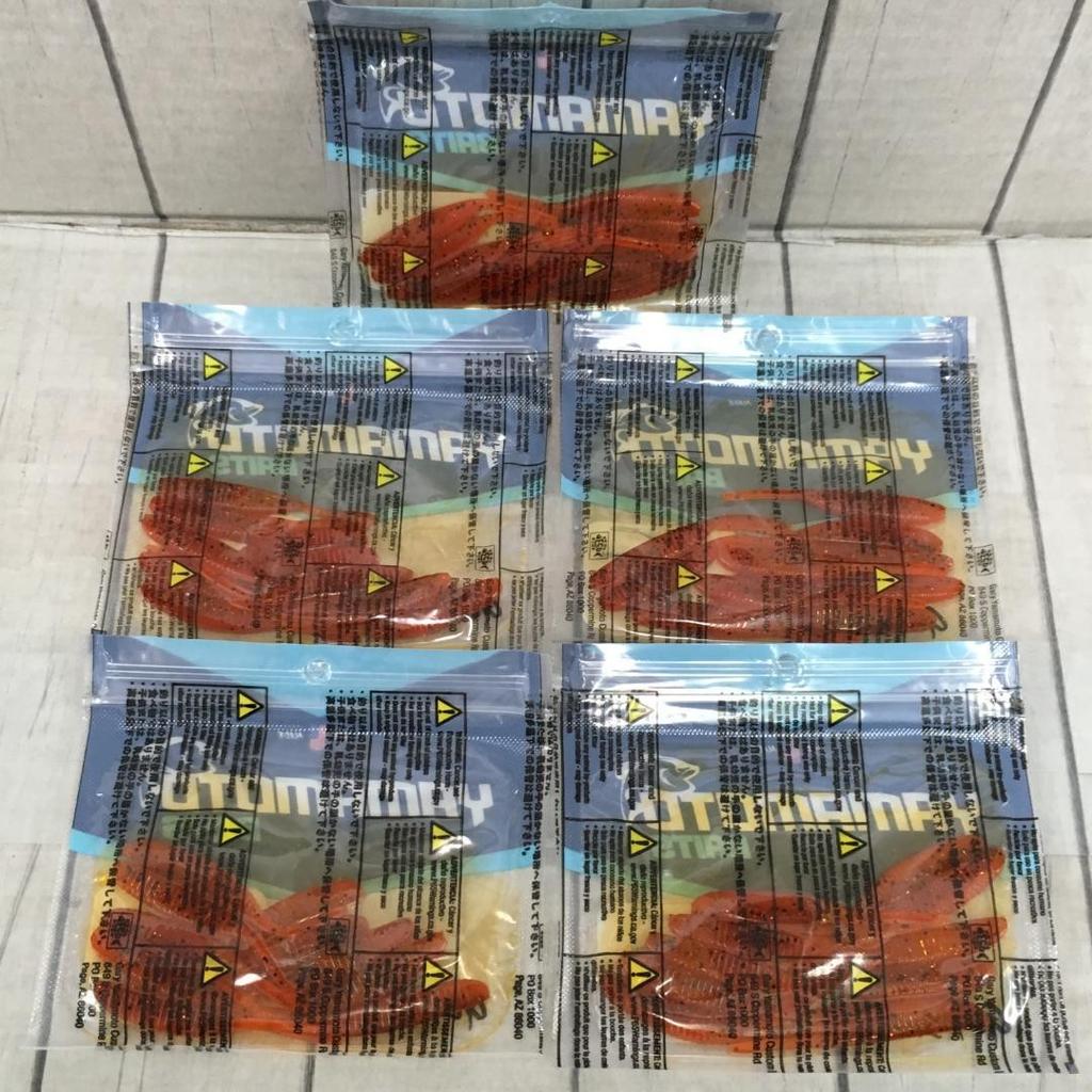 Gary Yamamoto Shad Shape Worm 3 inch 5 piece set t3379 - Image 2