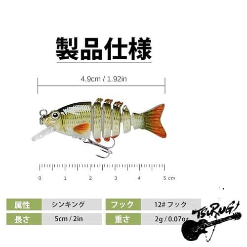 TRUSCEND Fishing Lures for Freshwater and Saltwater Lifelike Swimbait for Bass - Image 2