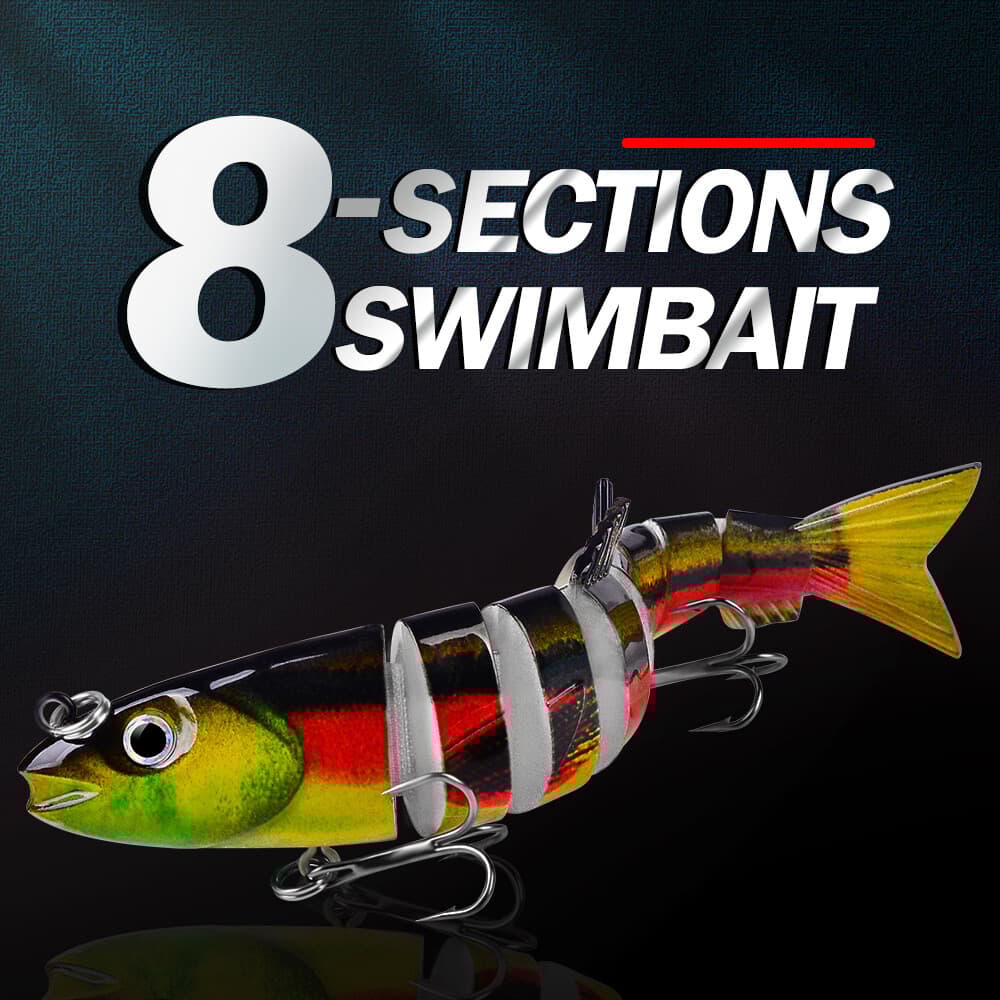 6PCS 21.5g Multi Jointed Bait 8-Segment Fishing Lures Swimbait Bionic Wobbler - Image 2