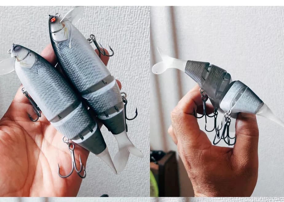 Weeble YATTABAIT Tech set of 2 (diamond fish, CHASE DA CHANCE) 1.65oz Swimbait - Image 5