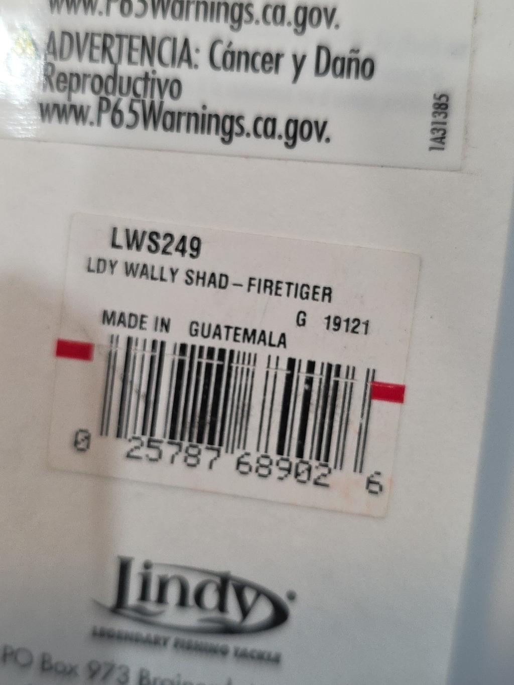 Lot of 3- Lindy Wally Shad 2.5" Blu, Firetiger, Silver Blk 1/3oz Bass Crankbait  - Image 13