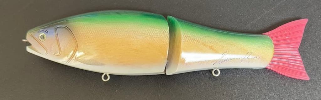 Roman Made 2-Pack Swimbait Jointed Big Bait 20cm Green Pink Orange - Image 2