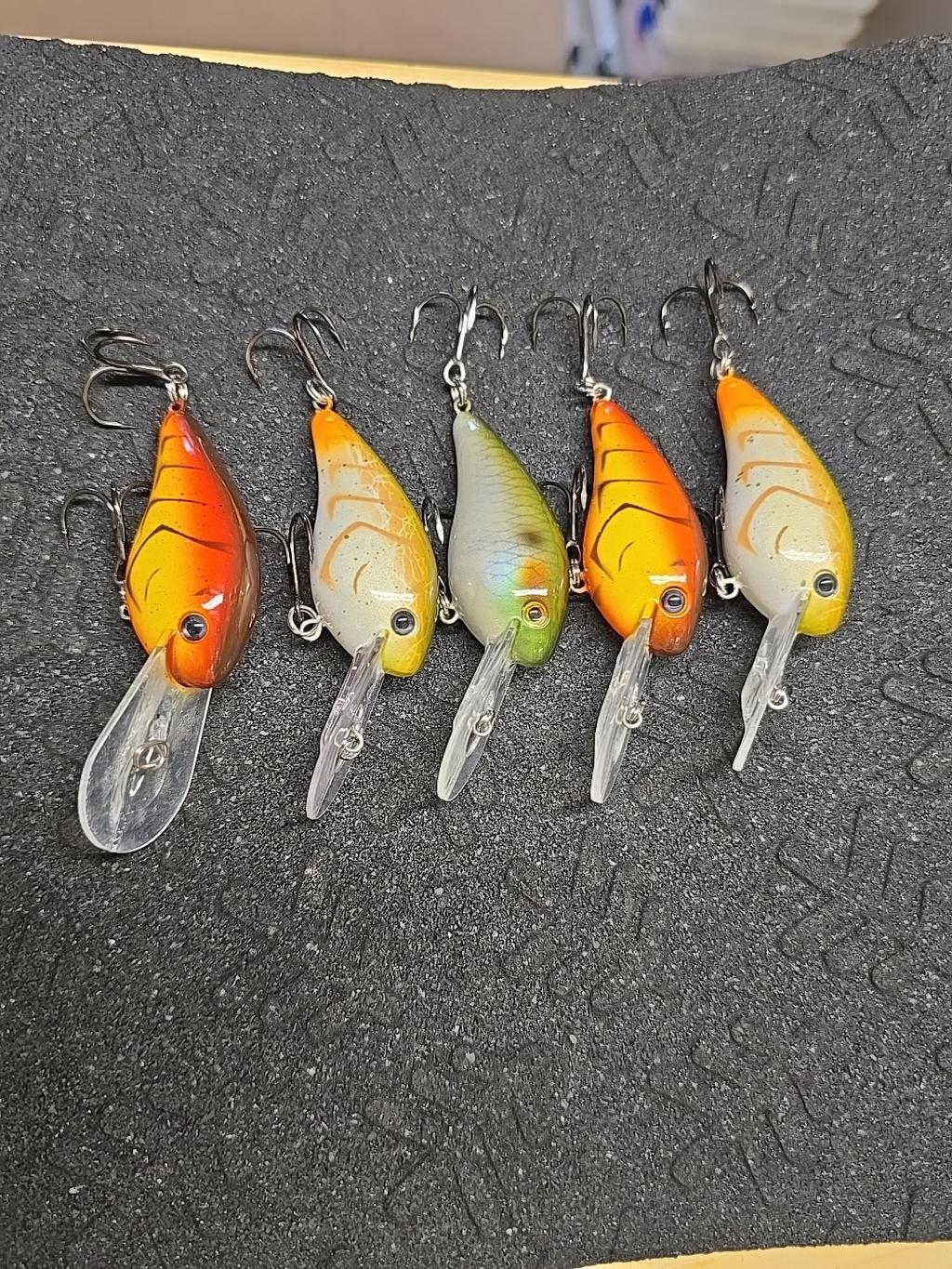 (5) Strike King Gravel Dawg 8 Rattle Crankbait Fishing Lures Lot Of 5 - Image 3