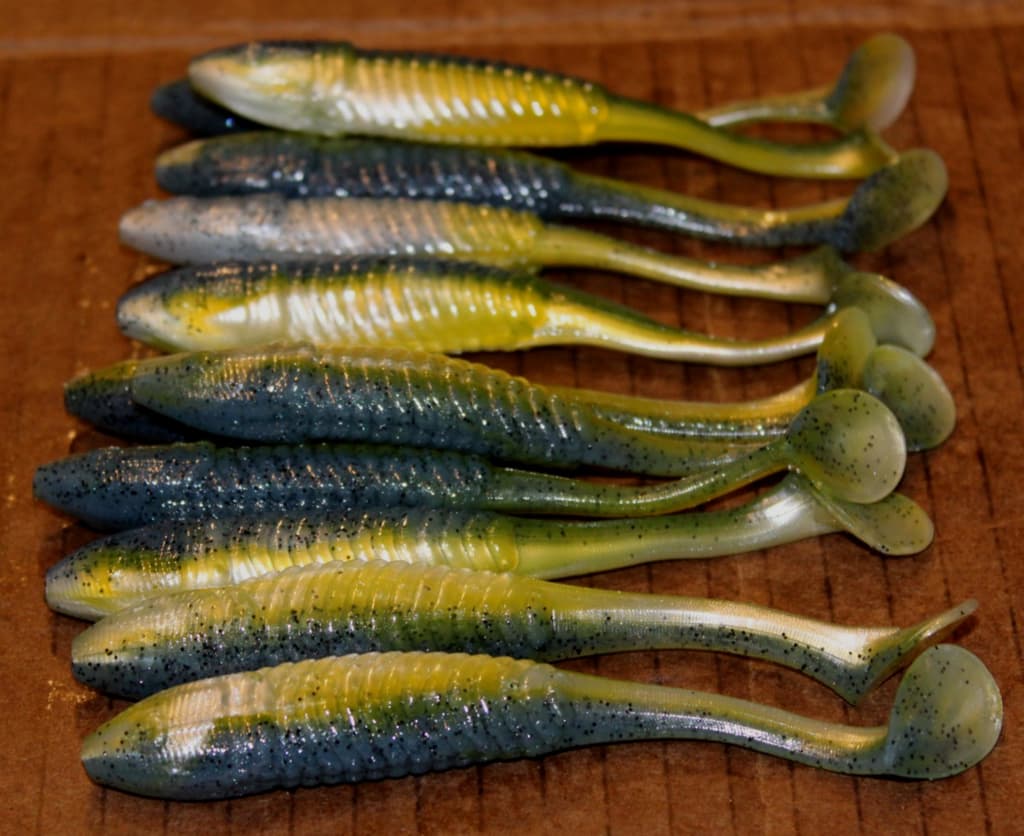 5" Swim Minnow Sexy Shad Paddle Tail Swimbait Trailer for A Rig 50 pack Bulk Bag - Image 2