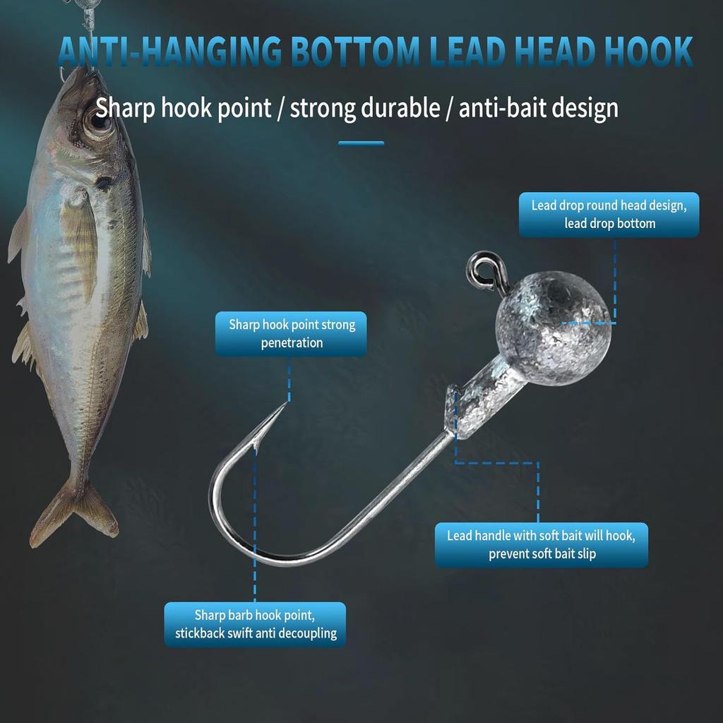 21Pcs 5 Arms Alabama Umbrella Rig for Bass Striper Rig Fishing Lures Bait Kit wi - Image 6