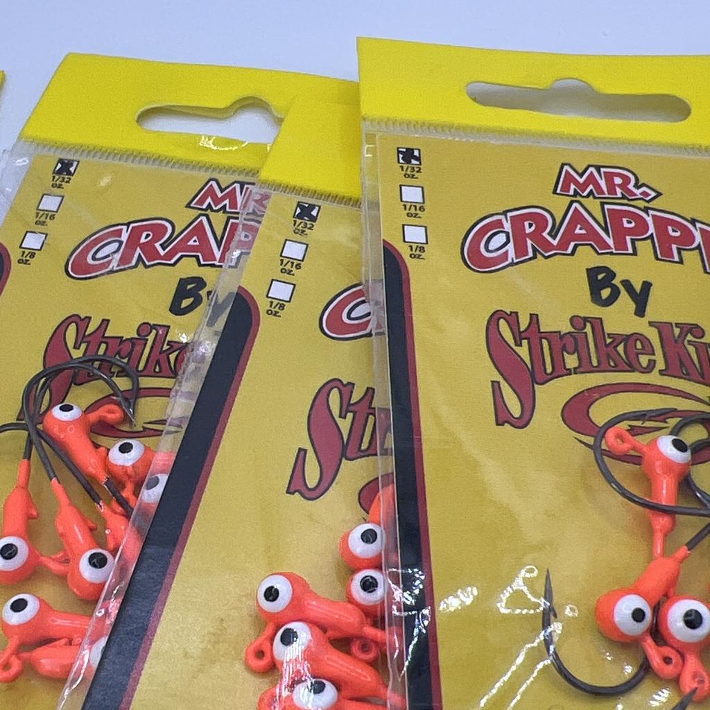Strike King Mr. Crappie Jig Heads Lot of 5 Packs 1/32 & 1/16 oz ~40 Total NEW - Image 5