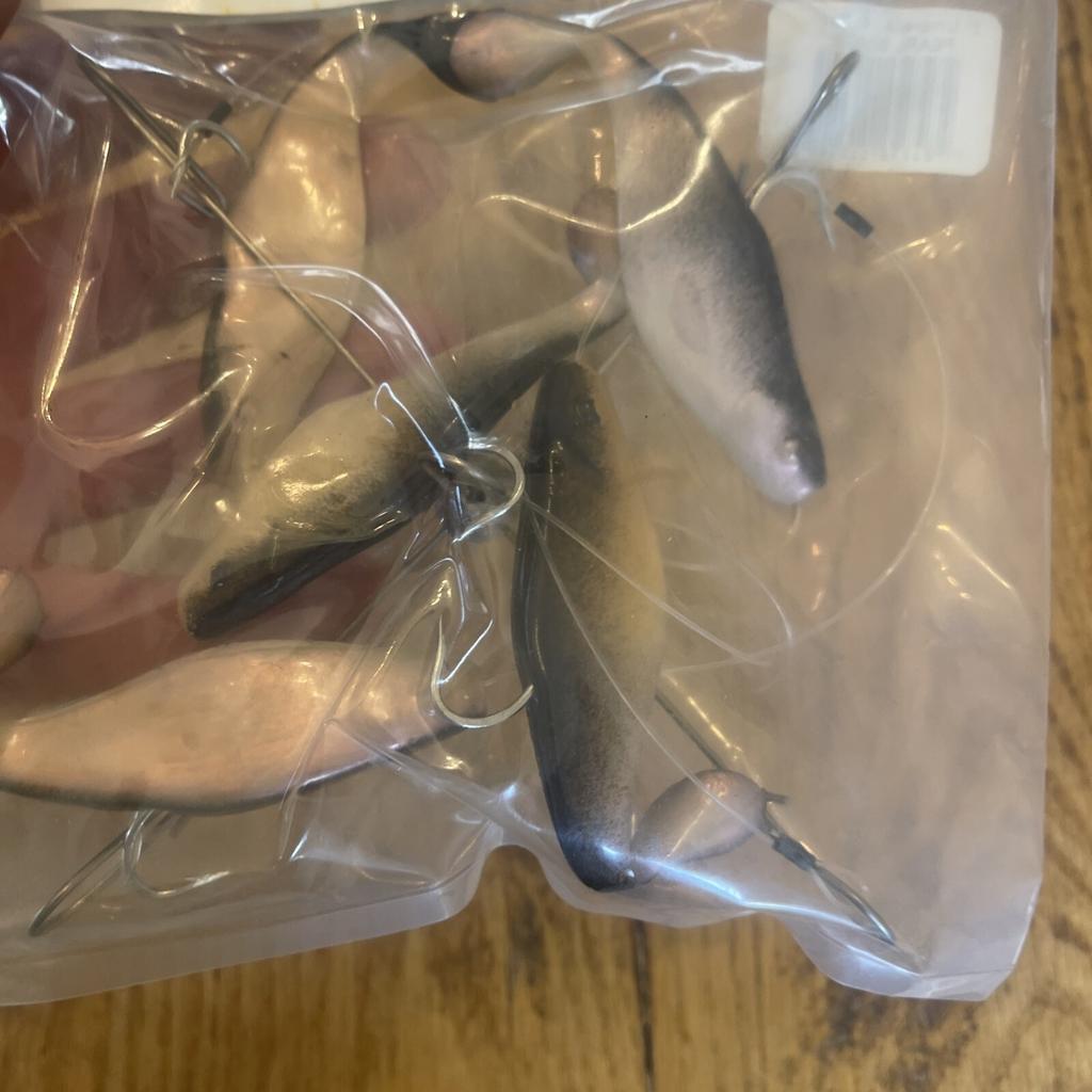 7” Umbrella Rig 4 Arm With 4” Shad (5)  Pearl Black New In Package McKala Fishin - Image 16