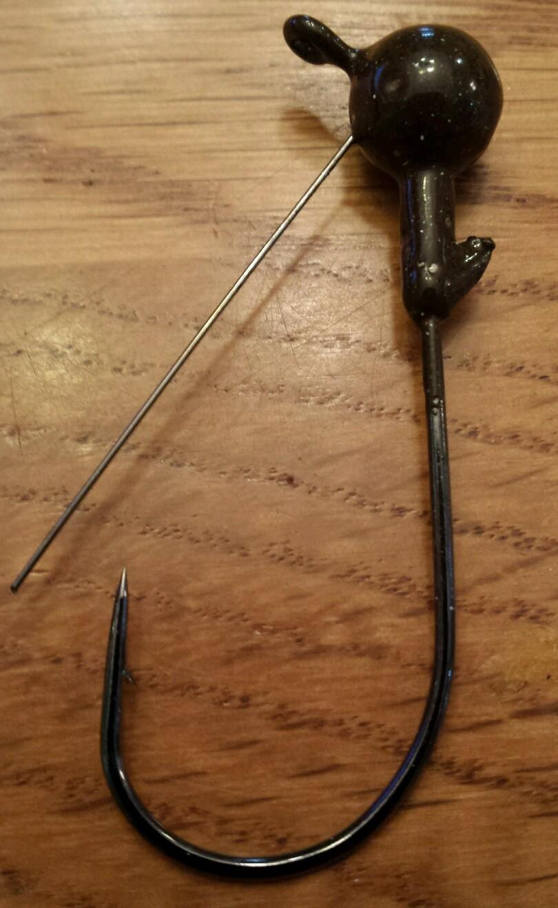 12 - 1/4oz 3/0 Painted Weedless Jigheads FLATEYE Grub Head Swimbait Umbrella Rig - Image 1