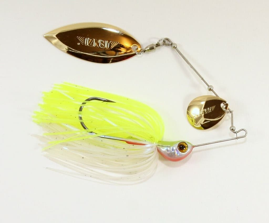 Jenzi Corrigator Pea Cock SL Chartreuse 21G Spinnerbait Predator Lure Wobbler - Image 1