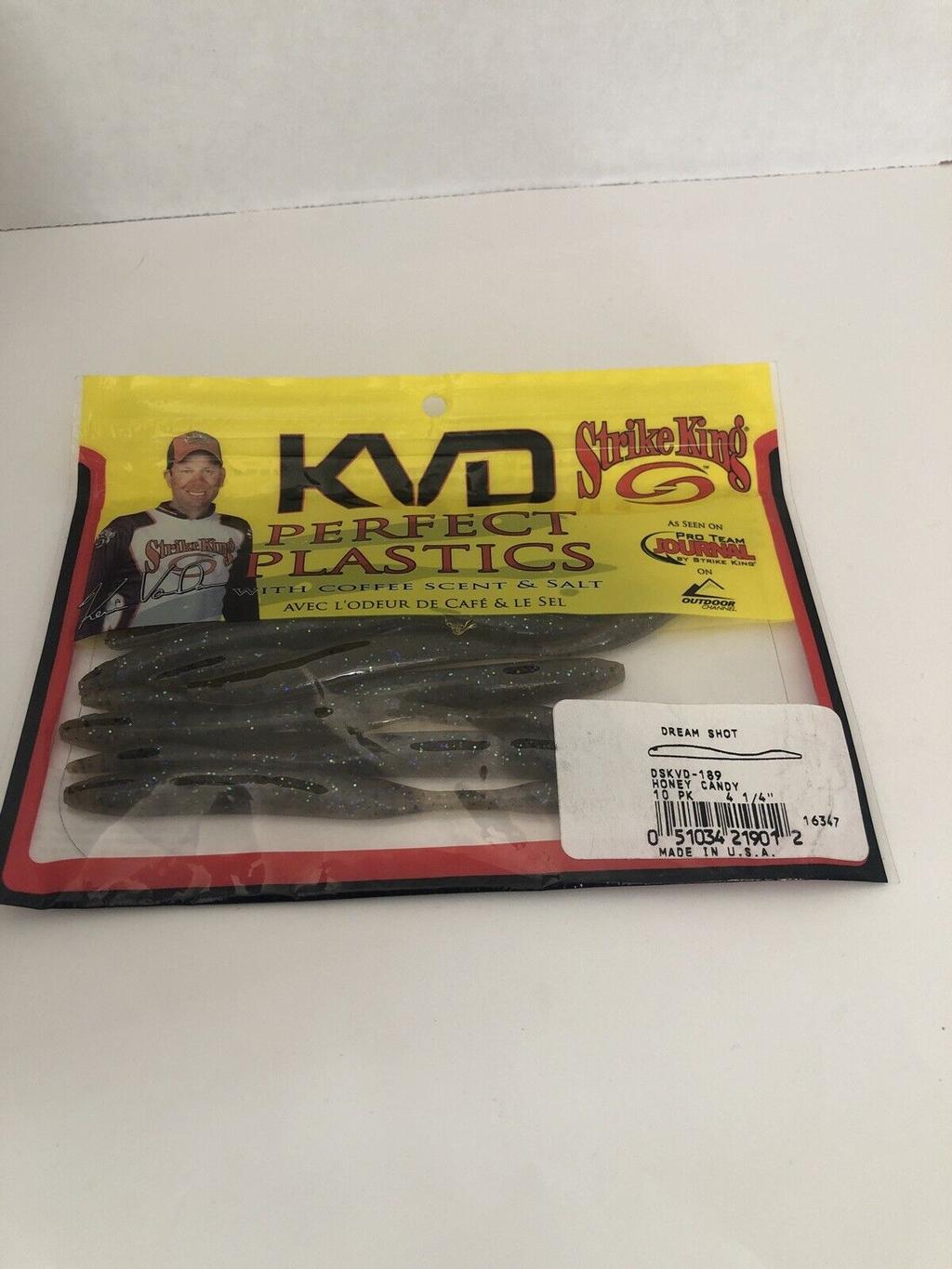 NEW STRIKE KING Perfect Plastics KVD Dream Shot 4 1/4" SHIPS N 24HRS - Image 1