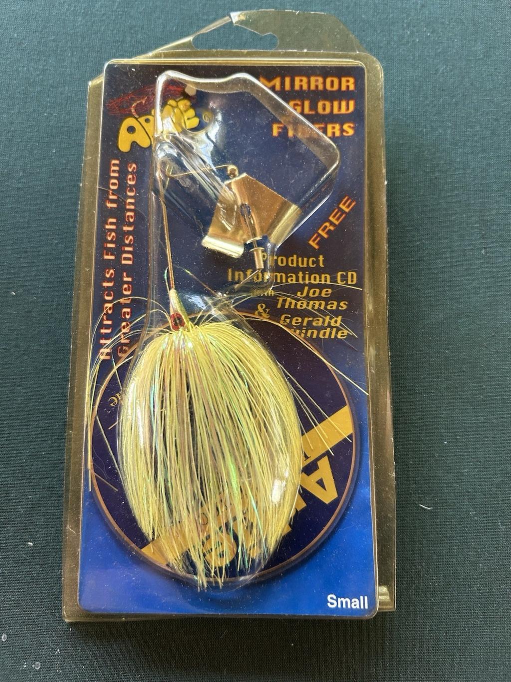 Arkie Mirror Glow Chartreuse Buzzbait Fishing Lure Vintage Made in USA - Image 2