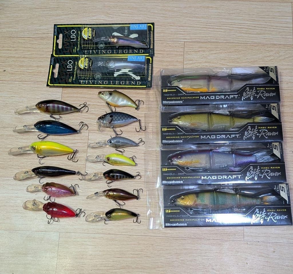 Megabass Deep X300 Super Z Lure Set with Storage Box, New, Fishing Accessories - Image 1