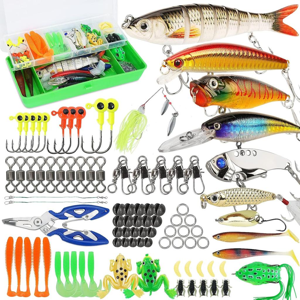 Fishing Lures Tackle Box Bass Kit,Including Animated Lure,Crankbaits,Spinnerbait - Image 1