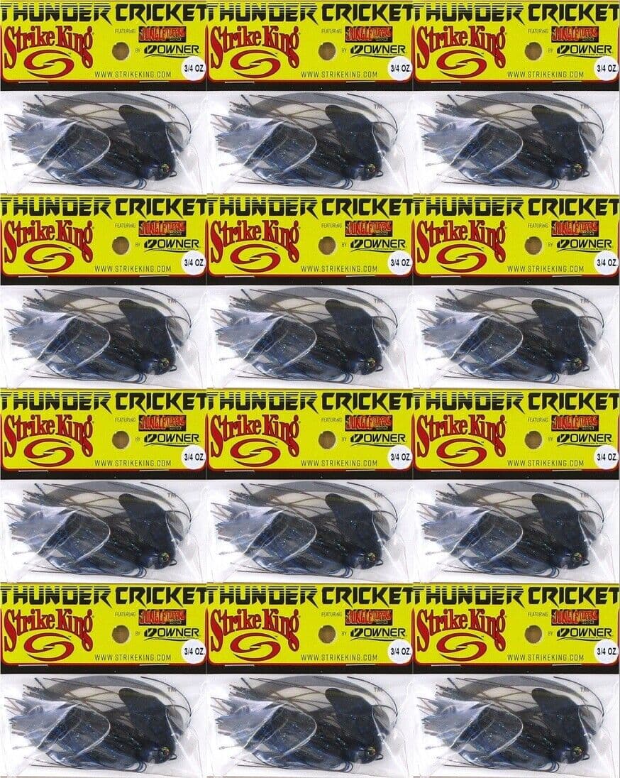 (12) Strike King 3/4 Oz Thunder Cricket Bladed Vibrating Jigs Bruiser Brand New - Image 1