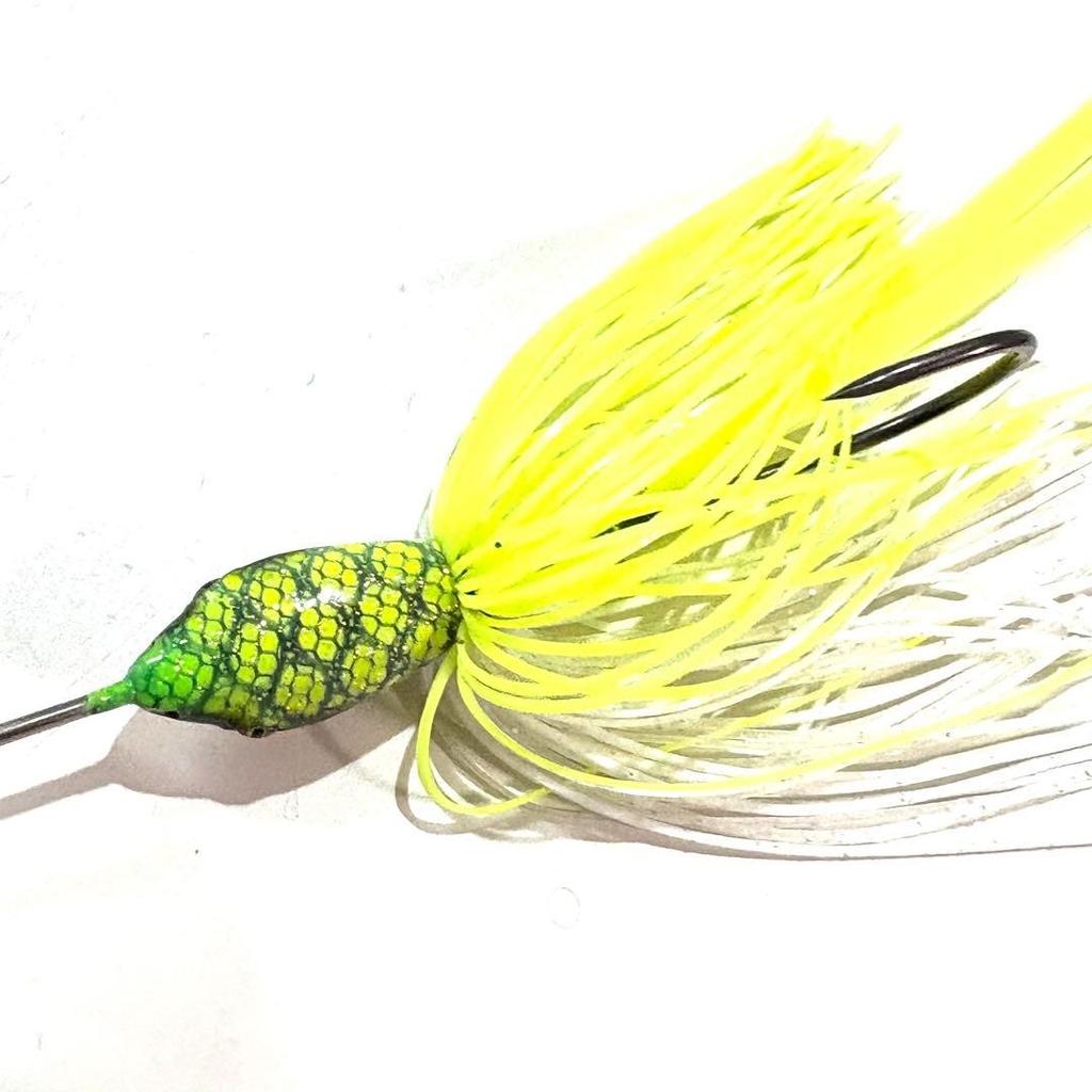 Megabass Jamaica Boa JR Buzzbait 3/8oz Green Used Lure - Image 2