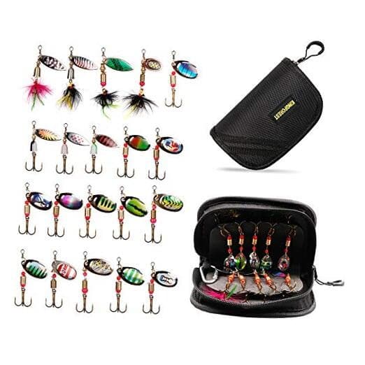  10-Fishing Lures Spinnerbait for Bass Trout Salmon Walleye Hard Metal 20pcs - Image 1