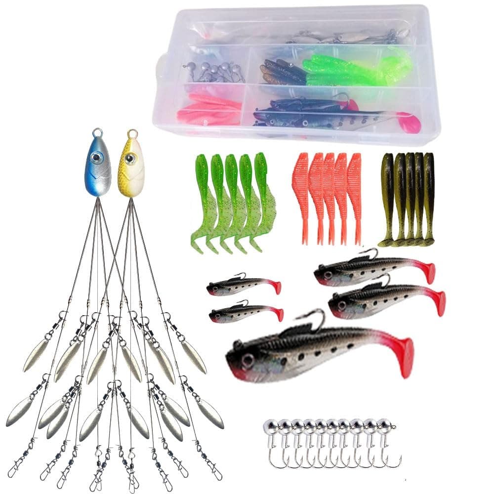 Alabama Rig Kit 5 Arms Alabama Umbrella Rig Bass Fishing Kit a Rig Fishing Lu... - Image 2