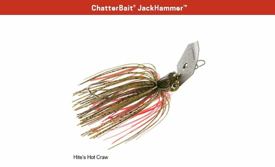 Z-Man ChatterBait JackHammer 1/2 oz - Hite's Hot Craw - Jack Hammer Chatter Bait - Image 1